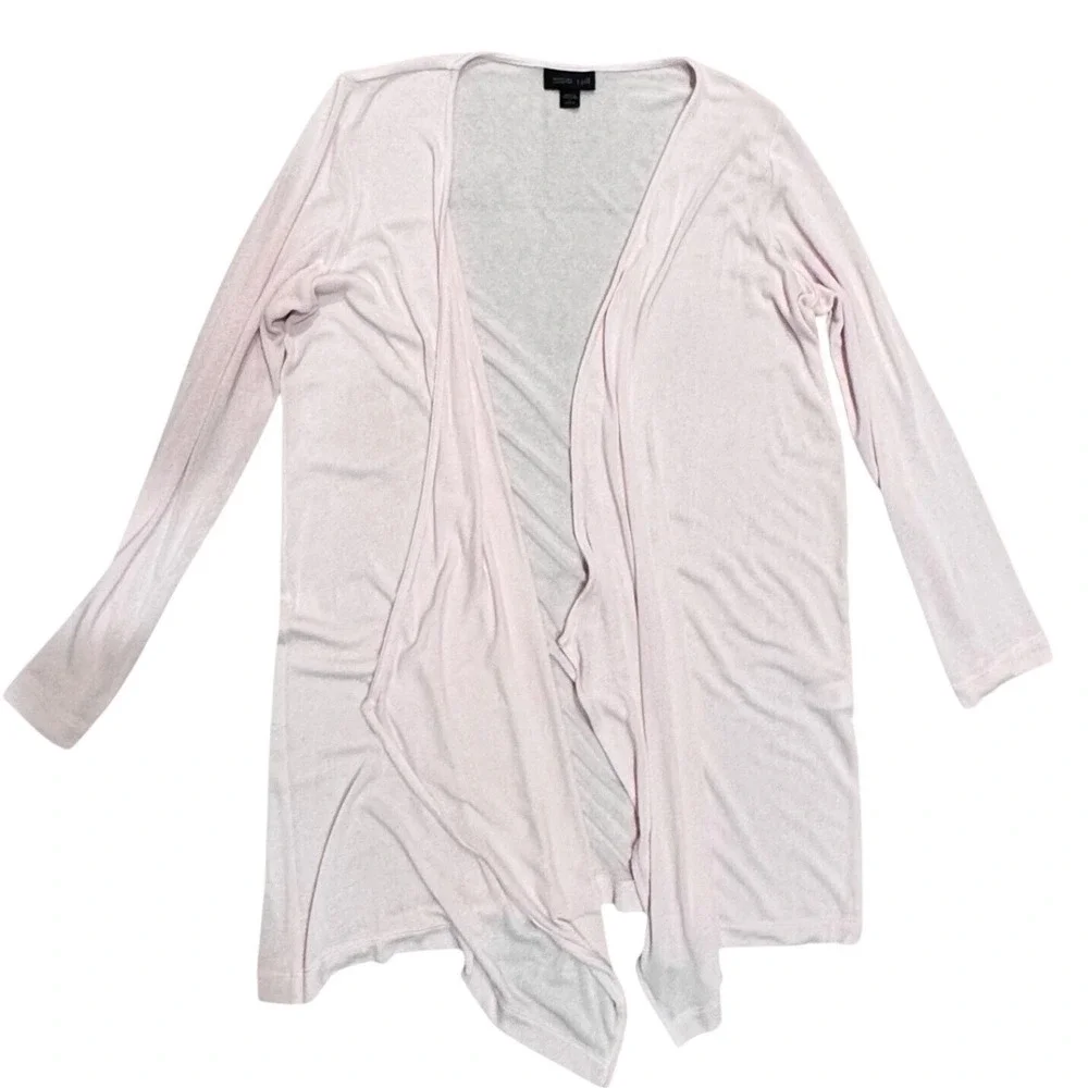 J. Jill Cardigan Women S Petite Pink Excellent Wearever Draped Open Front